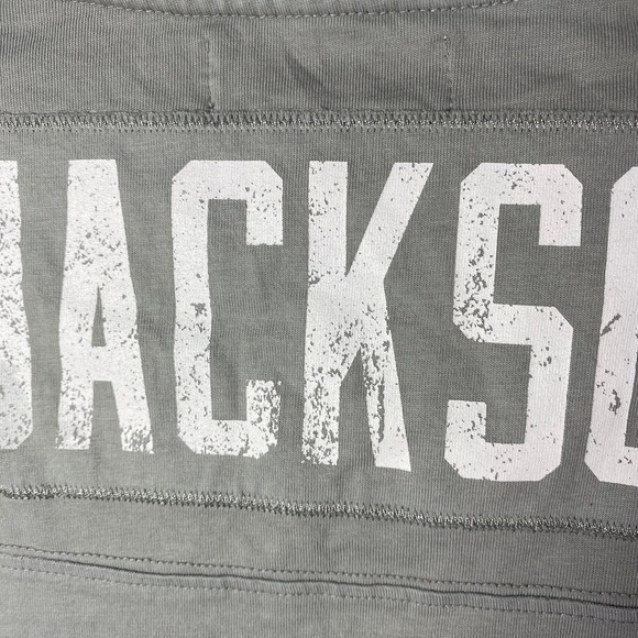 Mitchell & Ness Bo Jackson Throwback Tie Dyed Black Silver Jersey Tee men sz M - Picture 7 of 9